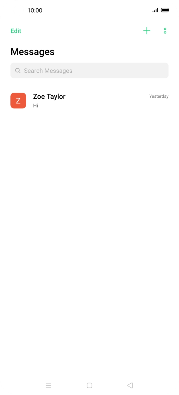 Press the menu icon. Press the menu icon.