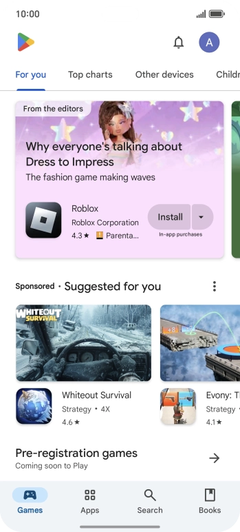 Press Search.
