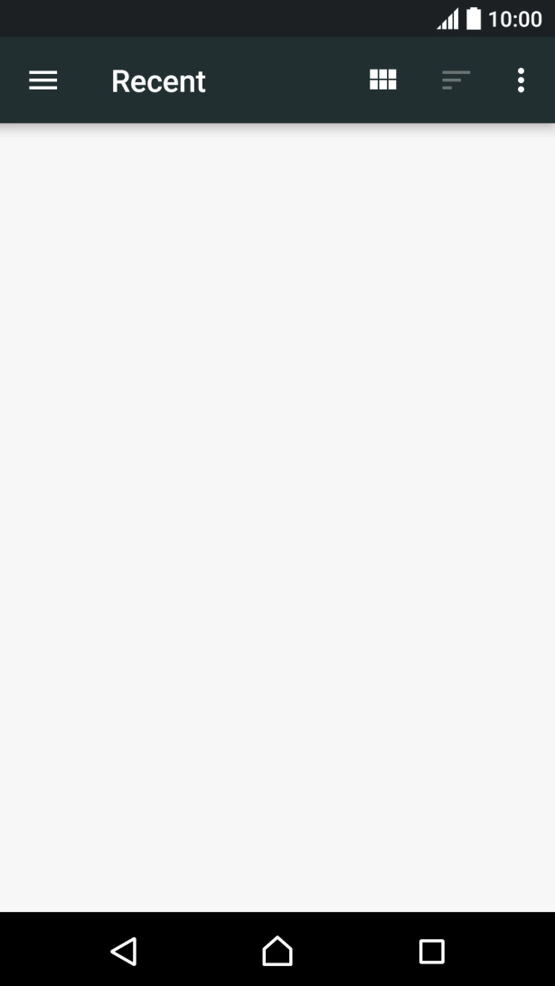 Slide your finger right on the screen.