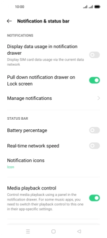 Press Manage notifications.