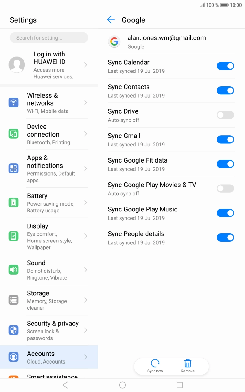 Press the Home key to return to the home screen.