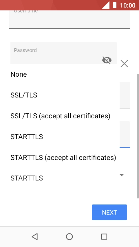 Press None to turn off the function.