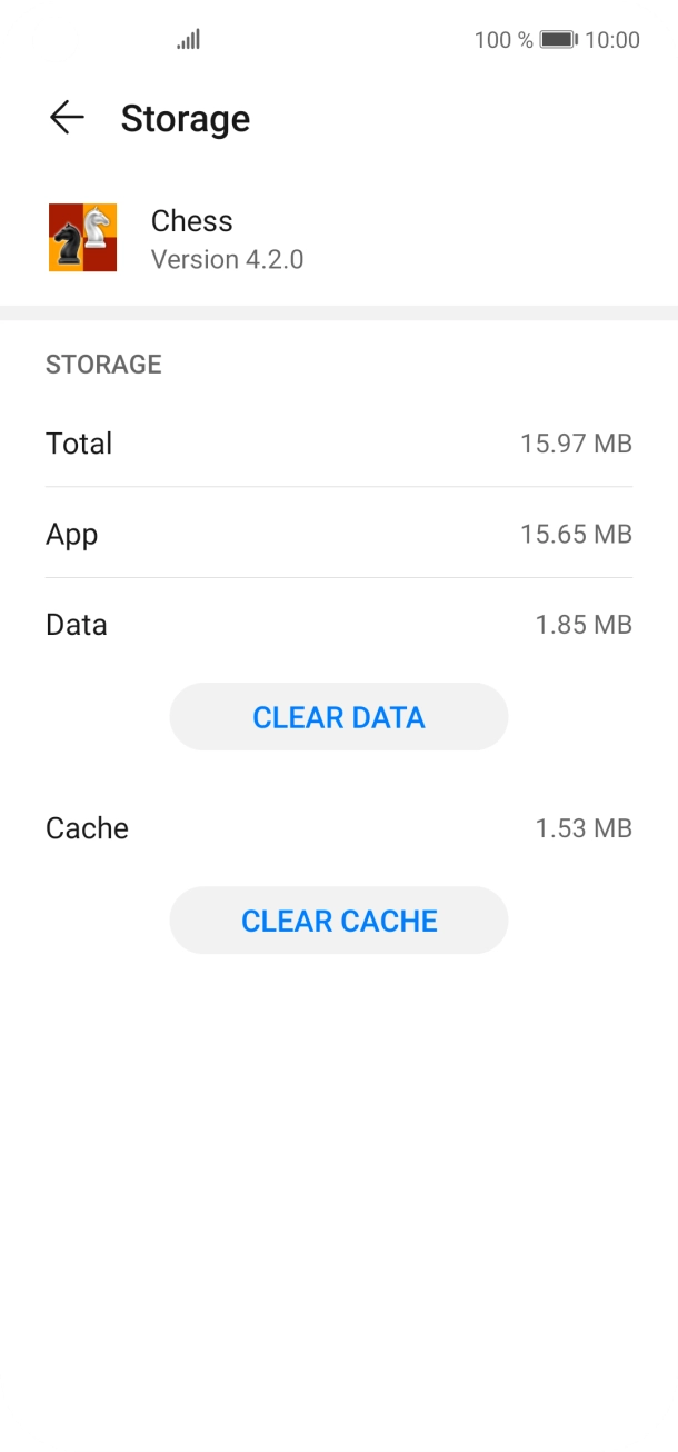 Press CLEAR CACHE.