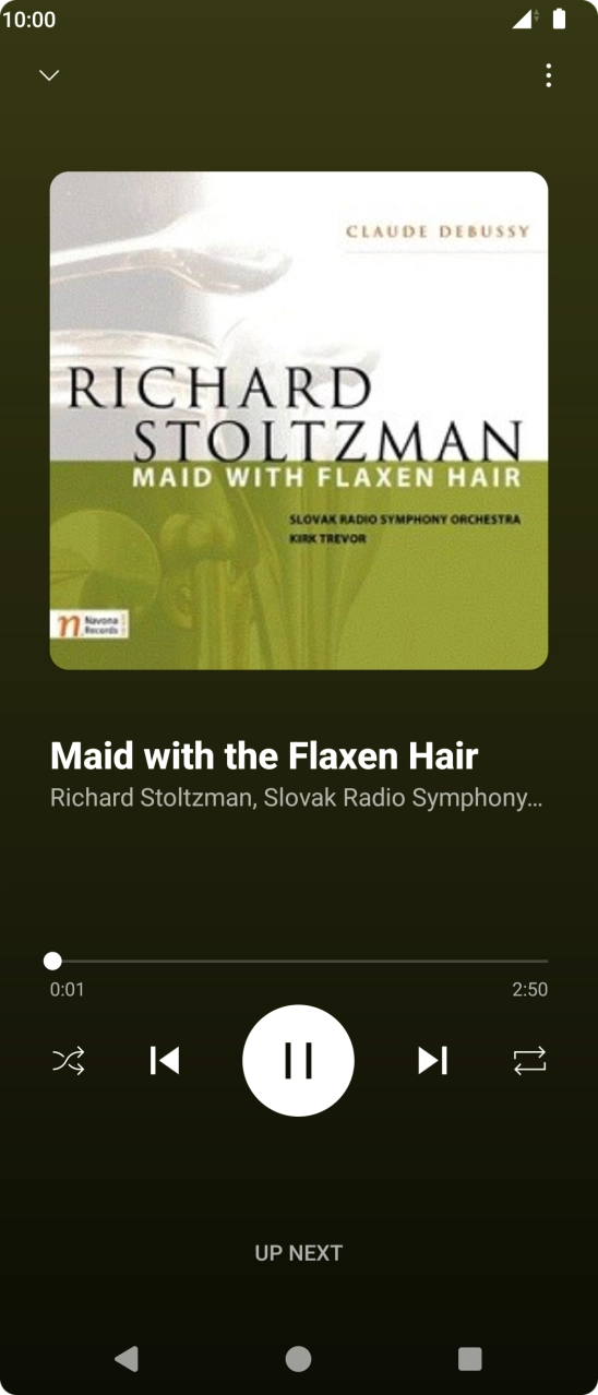 Press arrow right to go to the next audio file.