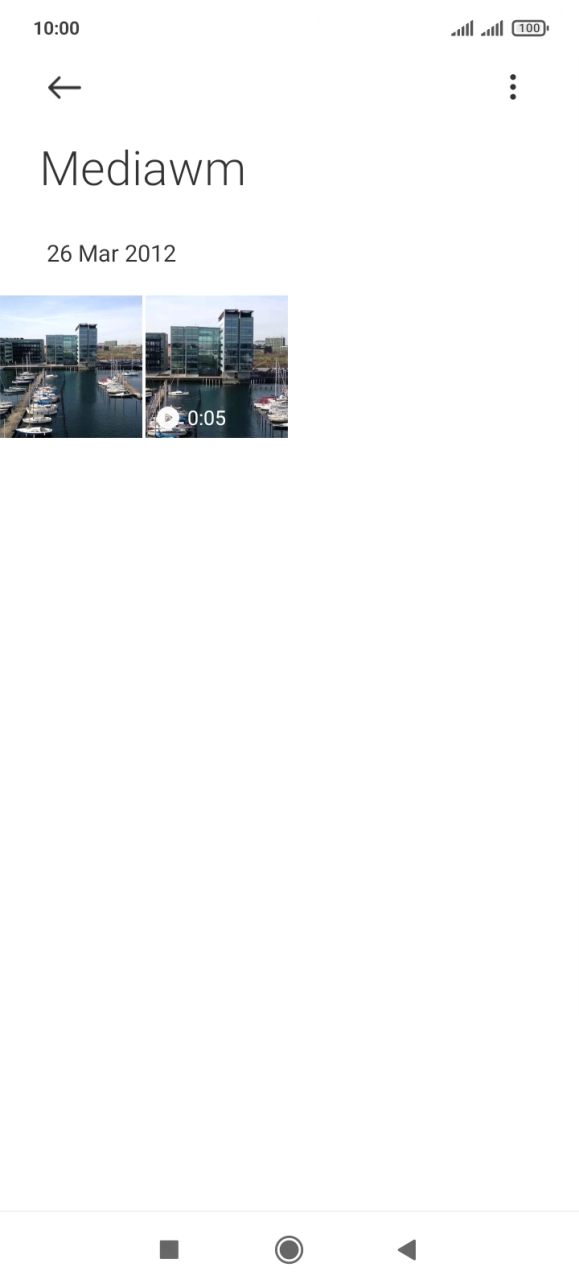 Press and hold any picture or video clip. Press and hold any picture or video clip.