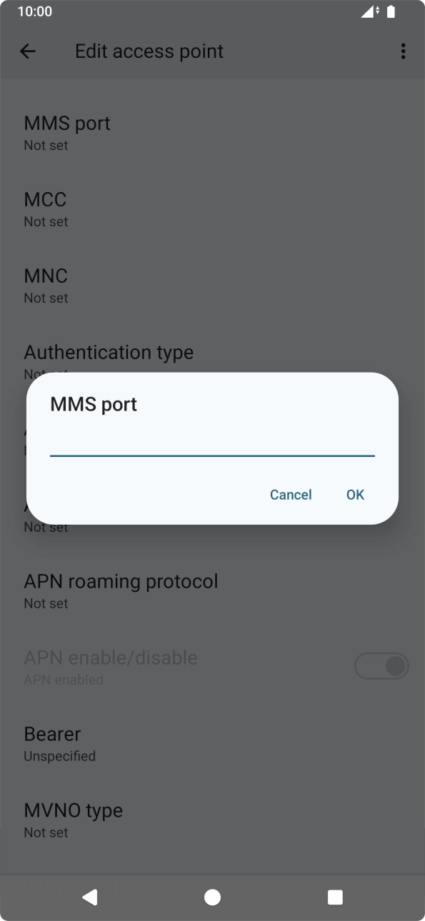 Key in 8080 and press OK. Key in 8080 and press OK.