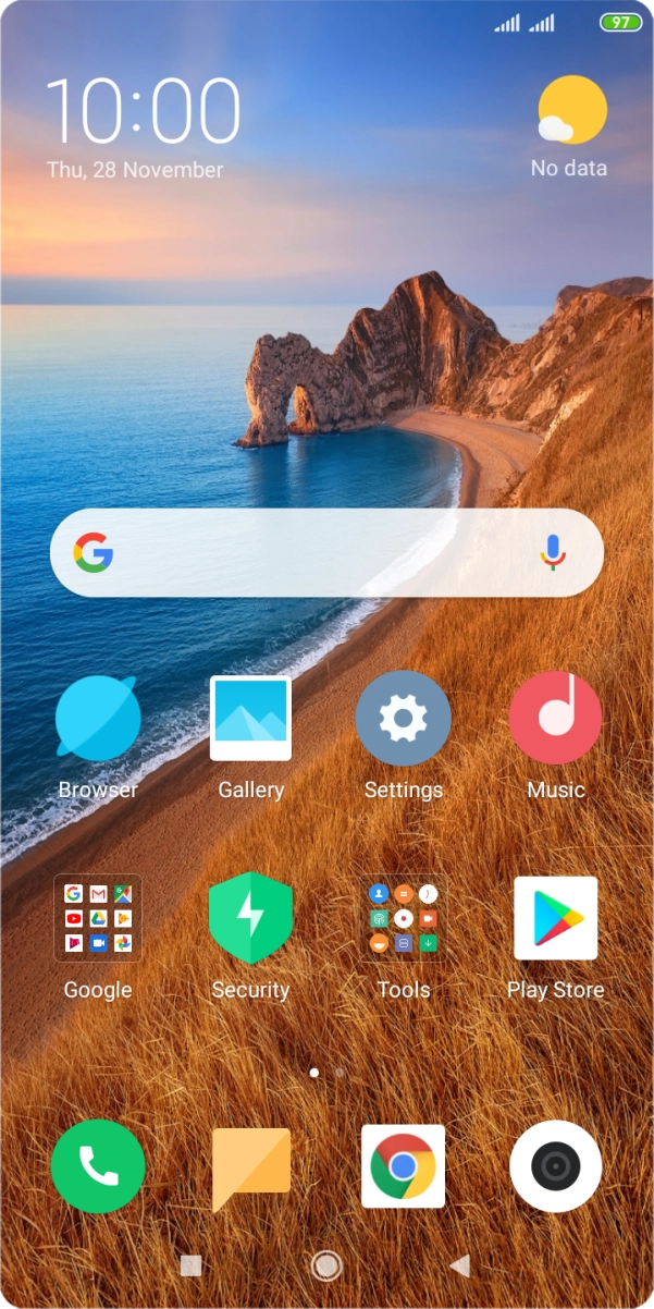 When the battery charging icon is displayed, charging is in progress.