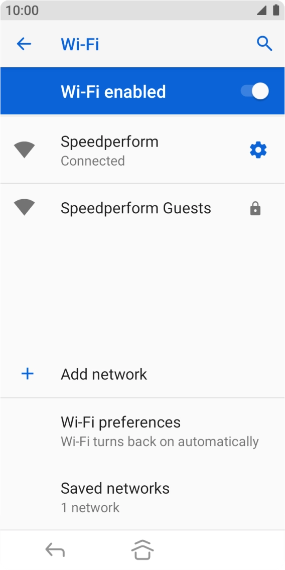 Press the Home key to return to the home screen.