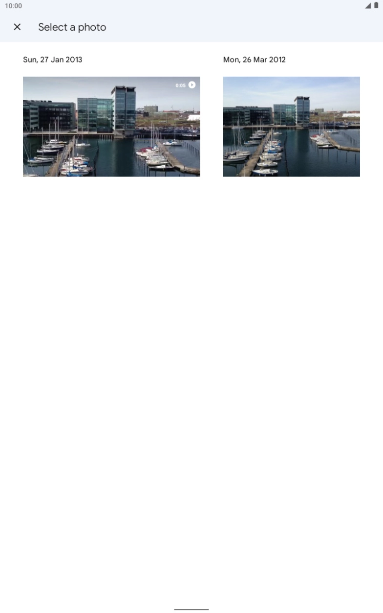 Press the required picture.