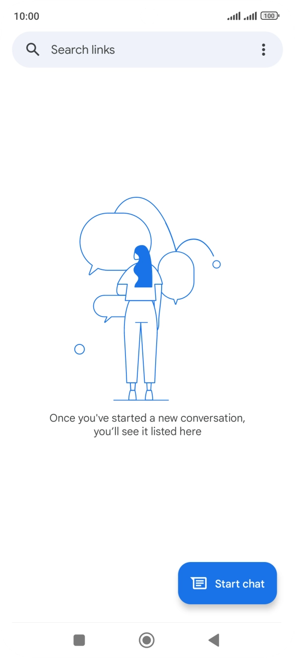 Press Start chat. Press Start chat.