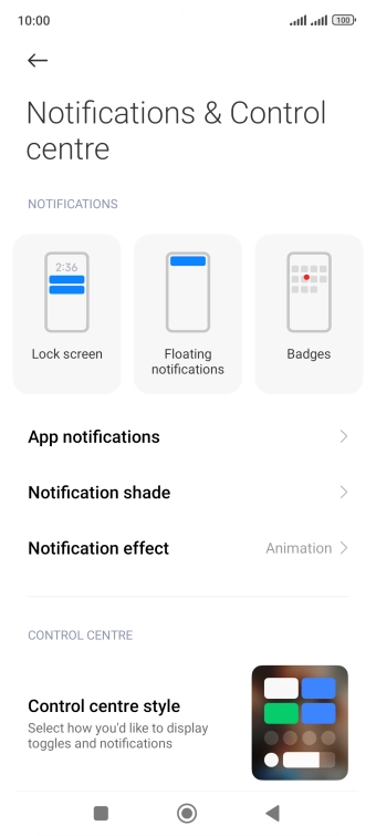 Press App notifications.