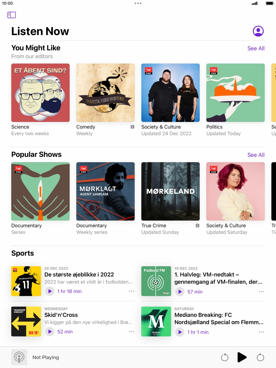Press the Home key to return to the home screen.
