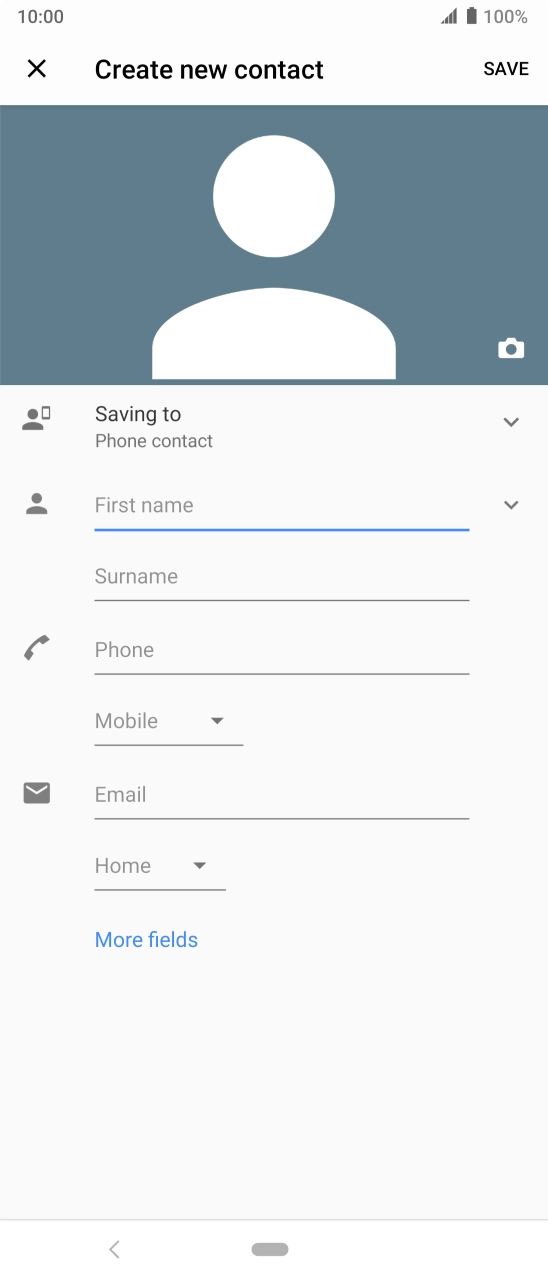 Press the address book drop down list.