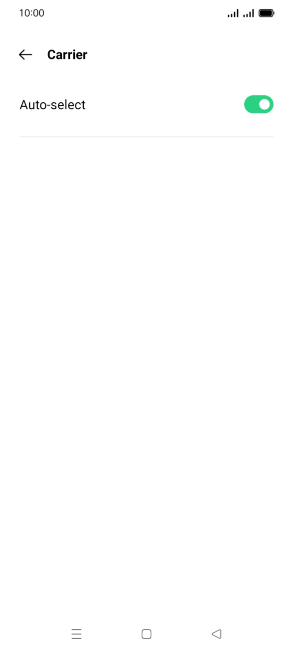 Press the indicator next to 'Auto-select'. Press the indicator next to 'Auto-select'.