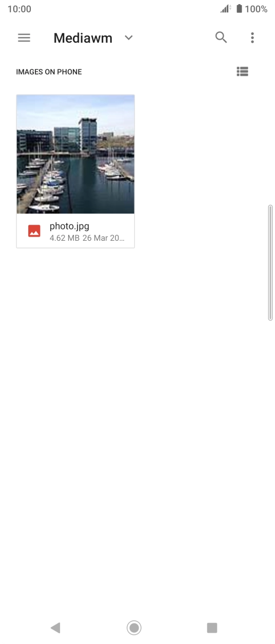 Press the required picture. Press the required picture.