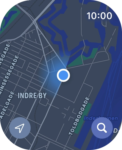 Press the search icon.