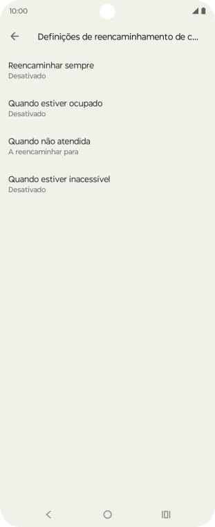 Prima a tecla de início para terminar e voltar ao ecrã inicial.