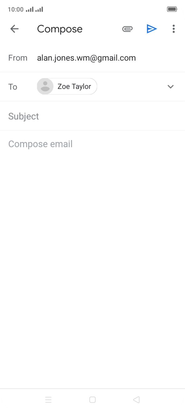 Press Subject and key in the required subject.