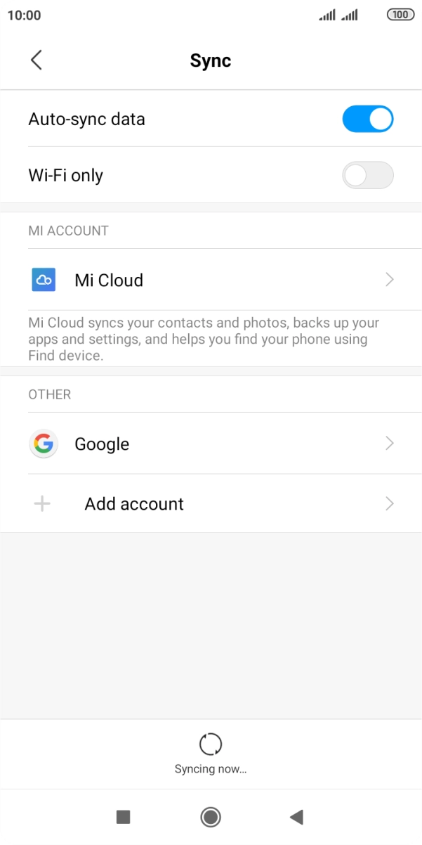 Press Add account. Press Add account.
