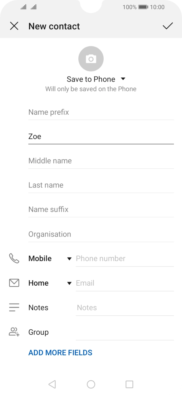 Press Last name and key in the required last name.