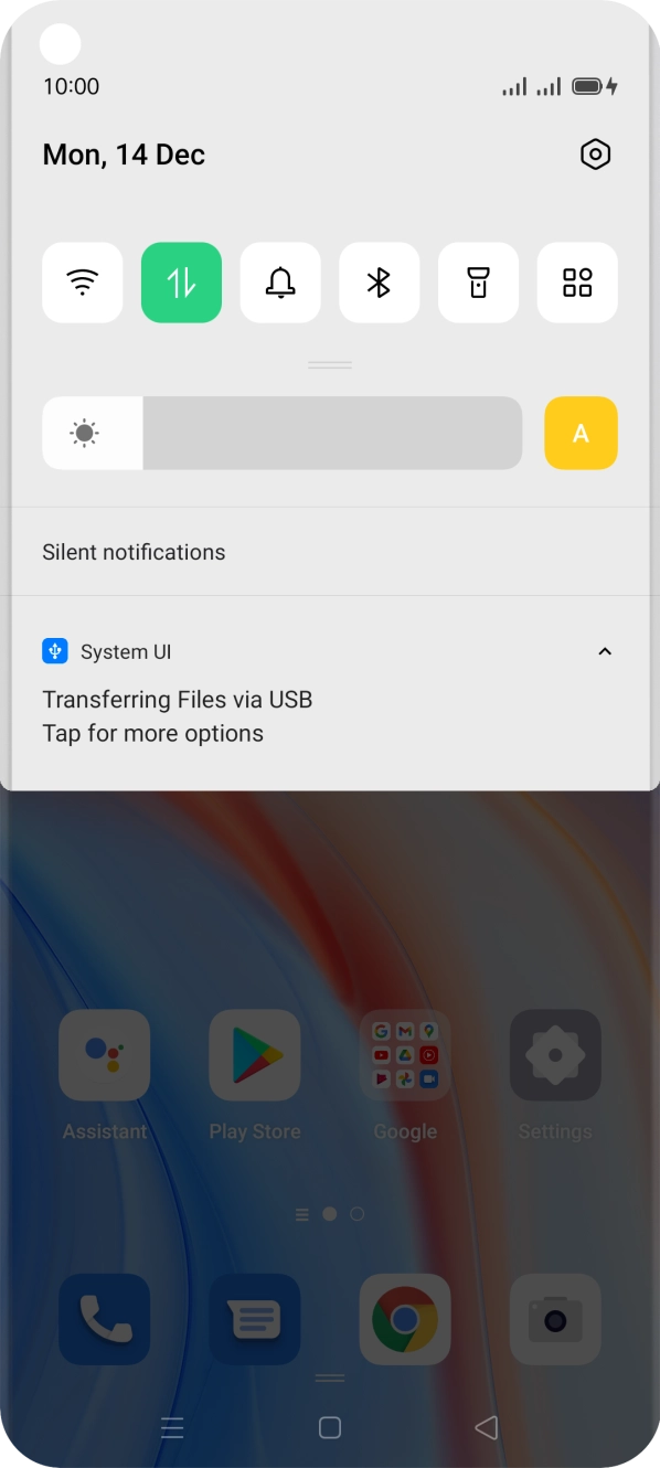 Press Tap for more options.