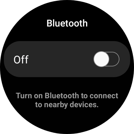 Press the indicator below 'Bluetooth' to turn on the function.