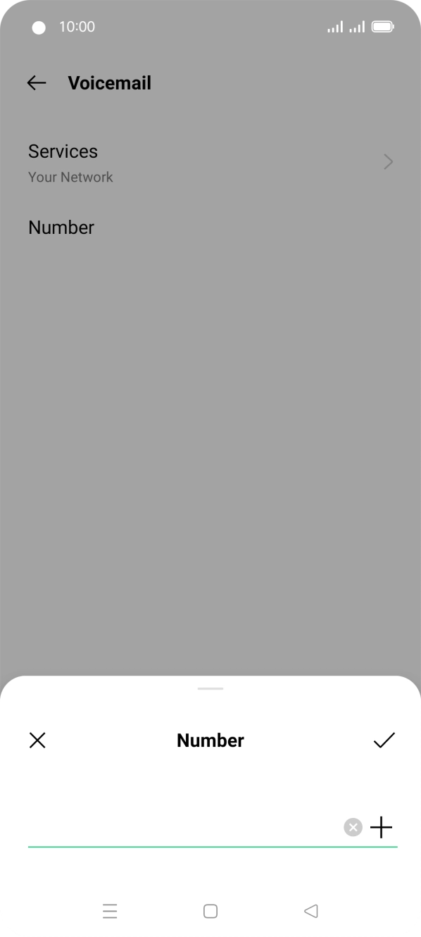 Key in 901 and press the confirm icon.