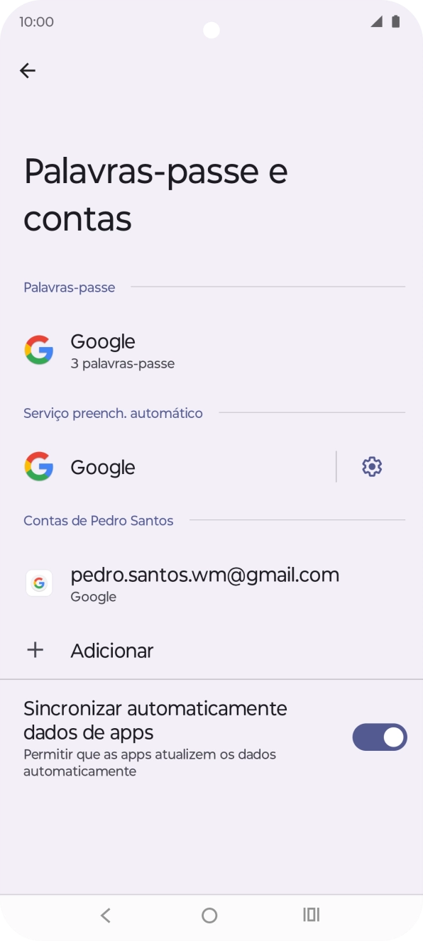 Prima Adicionar.