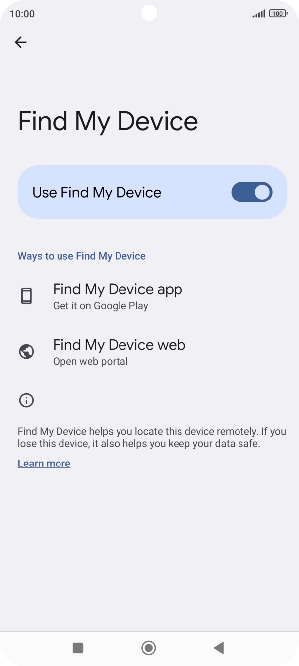 Press the Home key to return to the home screen.