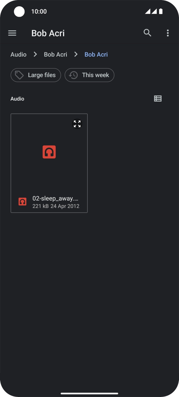 Press the required ring tone.