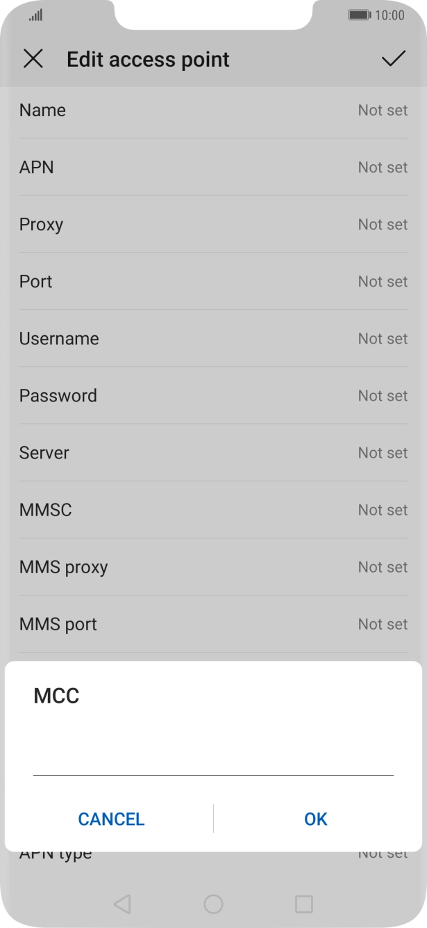 Key in 234 and press OK.