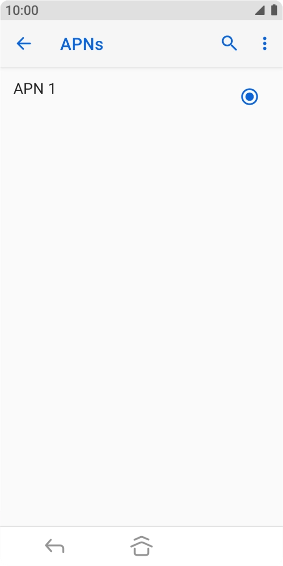 Press the menu icon.