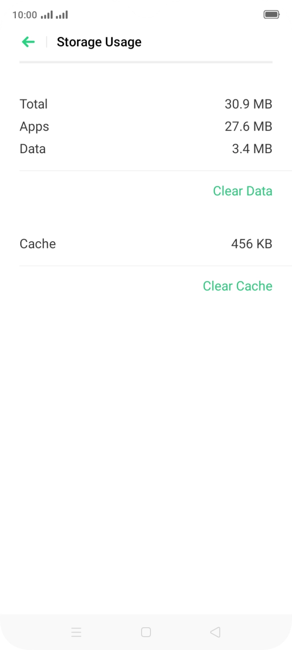 Press Clear Cache.