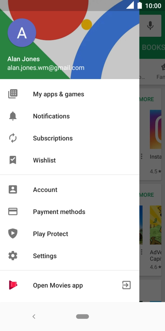 Press My apps & games.