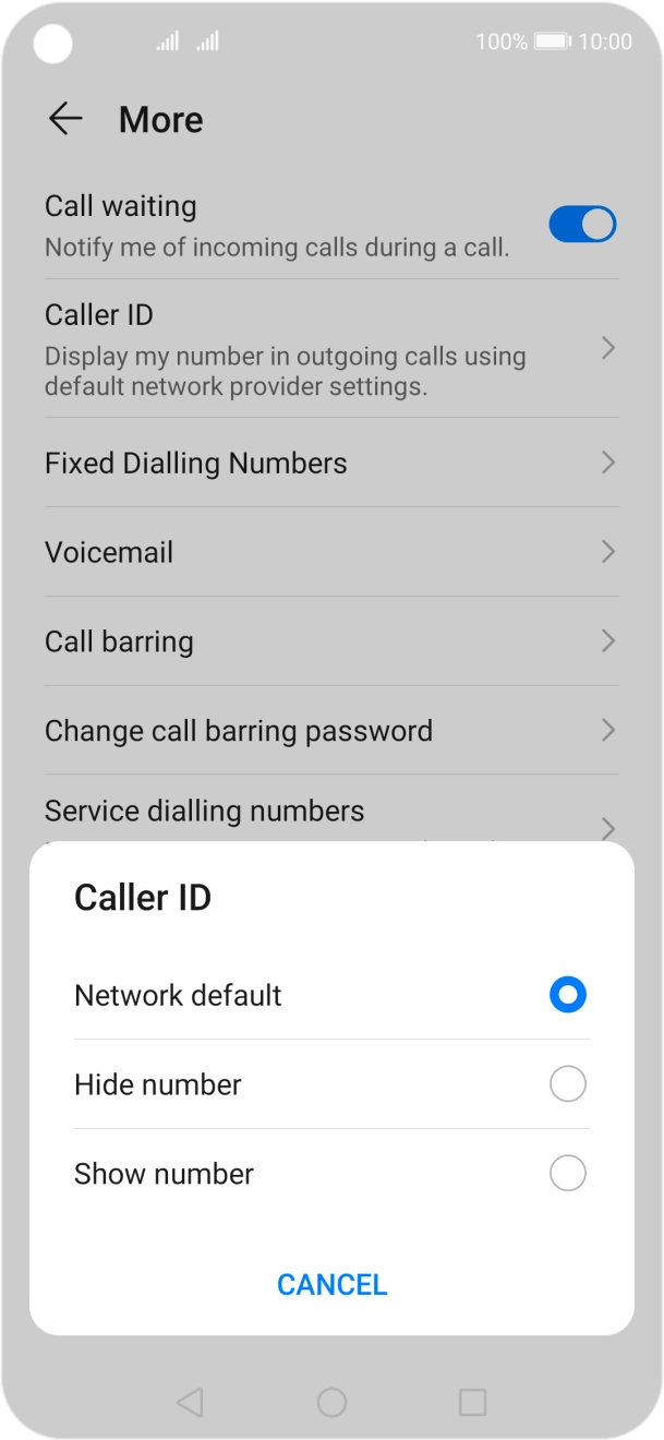 Press Show number to turn on caller identification. Press Show number to turn on caller identification.
