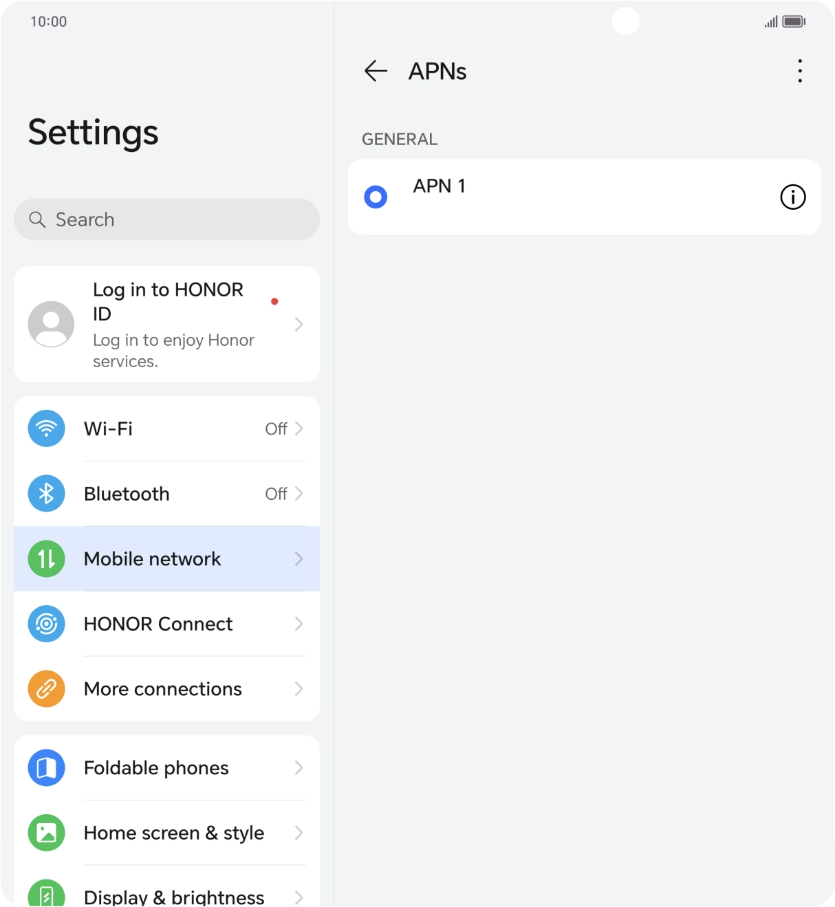 Press the menu icon. Press the menu icon.
