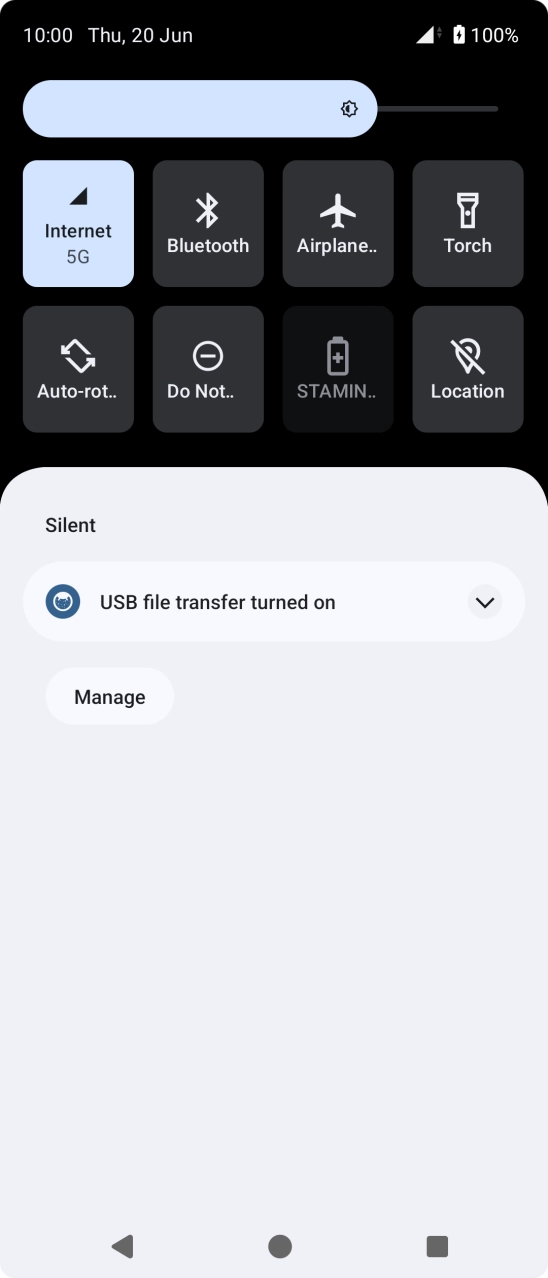 Press the drop down list.