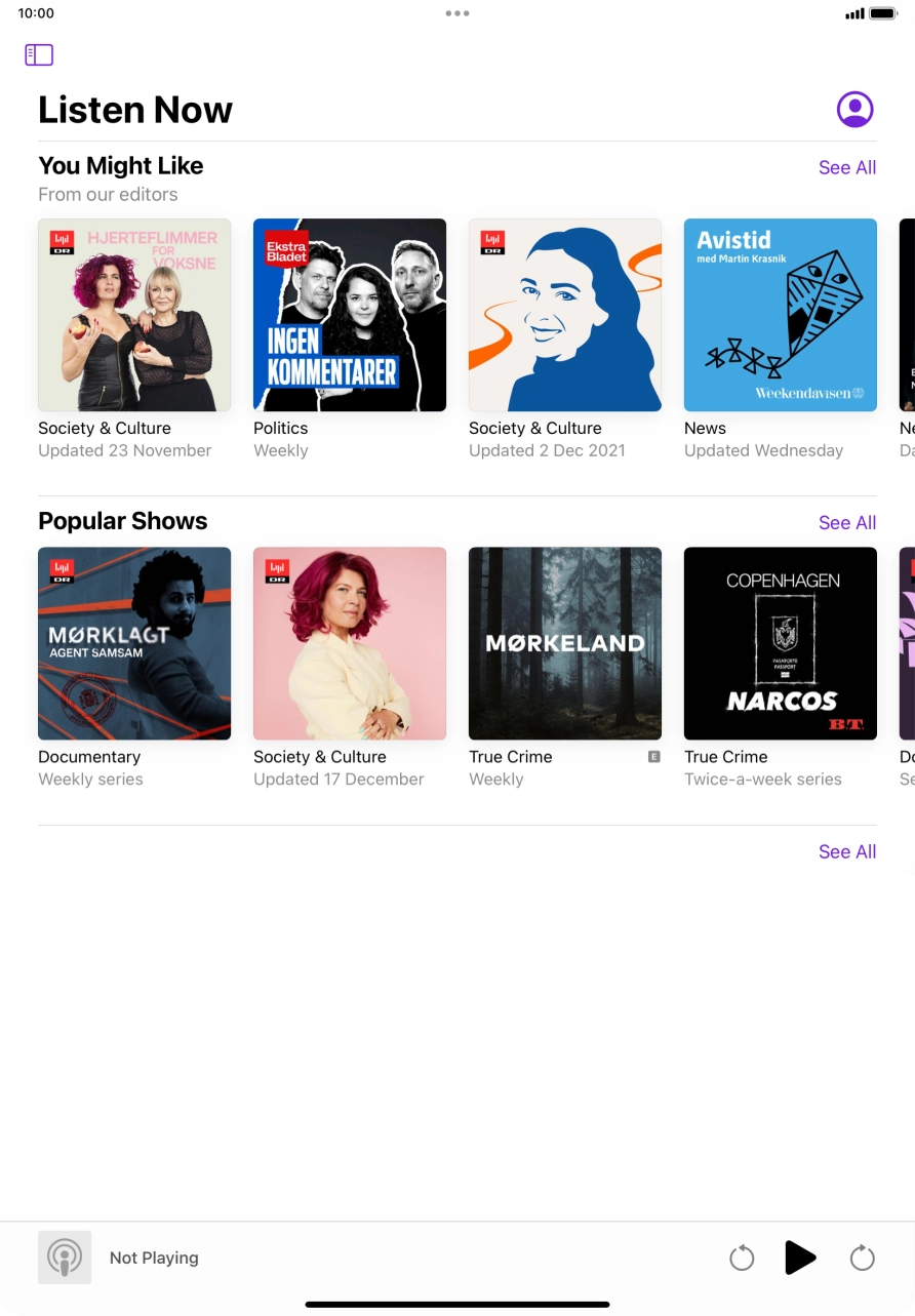 Slide your finger upwards starting from the bottom of the screen to return to the home screen.
