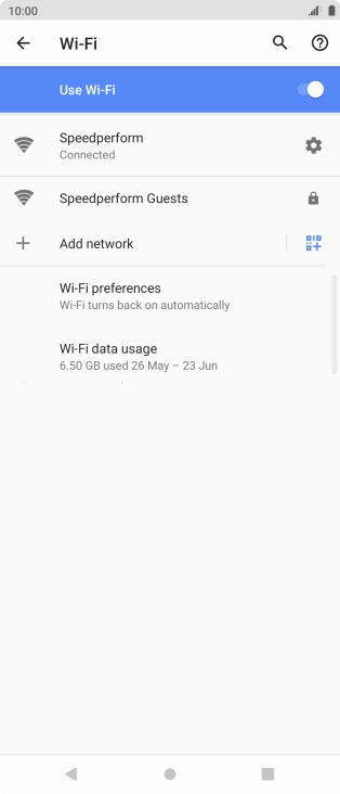 Press the Home key to return to the home screen.