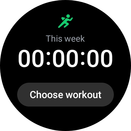 Press Choose workout. Press Choose workout.