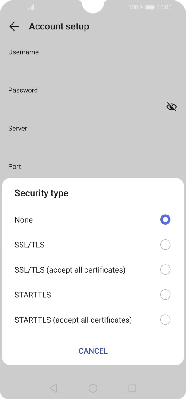 Press None. Press None.