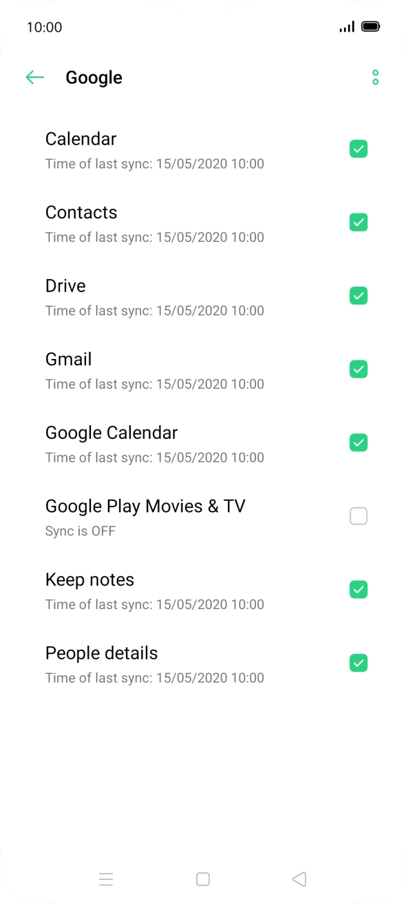 Press the Home key to return to the home screen.