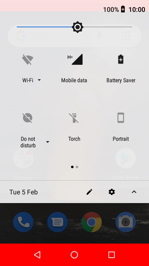Press the Home key to return to the home screen.
