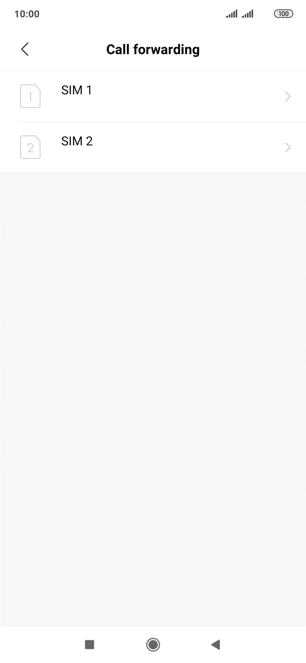 Press the required SIM.