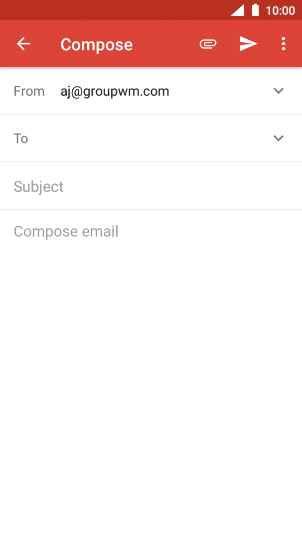 Press the field next to 'To' and key in the first letters of the recipient's name.