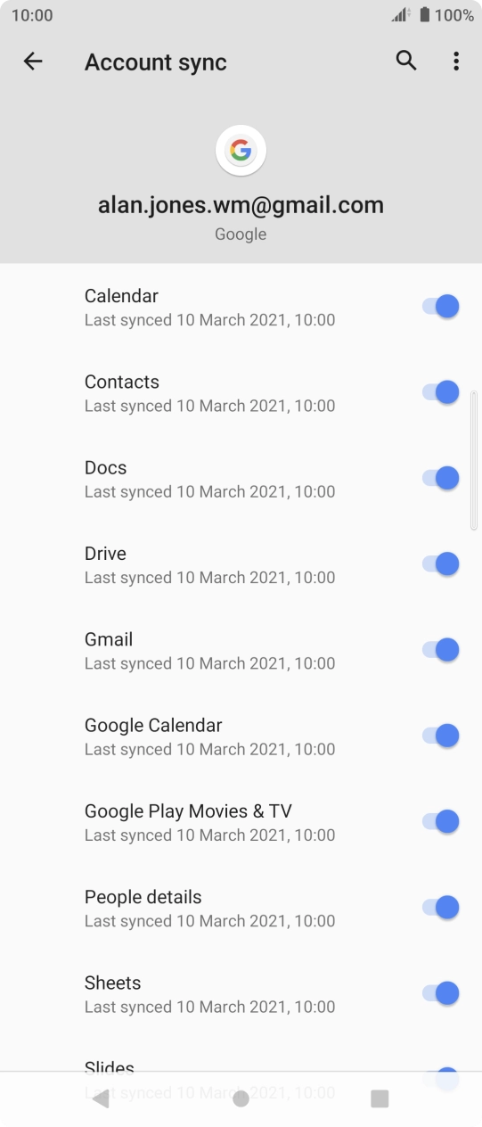Press the Home key to return to the home screen.