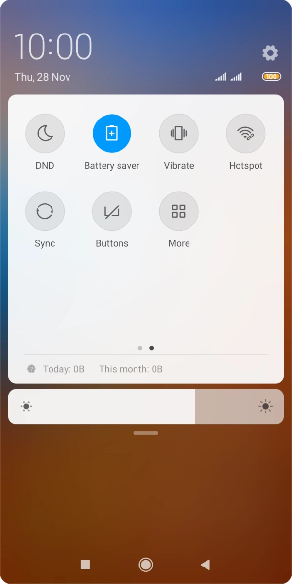Press the Home key to return to the home screen.