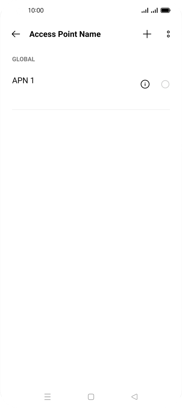 Press the add icon. Press the add icon.