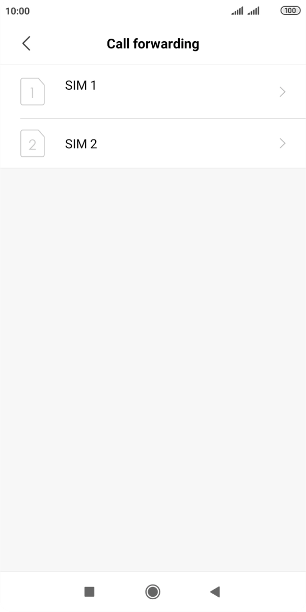 Press the required SIM.