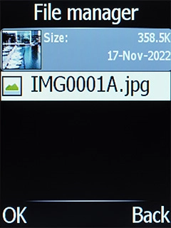 Go to the required folder and select the required file.